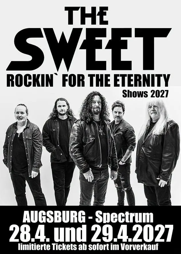 The Sweet live tour poster 2026 & 2027